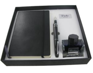 Duke 911F Shark Ring+Moleskine Diary+inkwell in box.web.