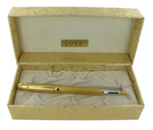 Duke 96AF fountain pen Golden in gold box