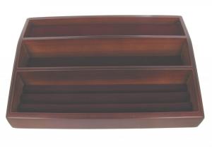 DUKE WOODEN INKPEN TRAY.POLKA DREWNIANA NA AKCESORIA